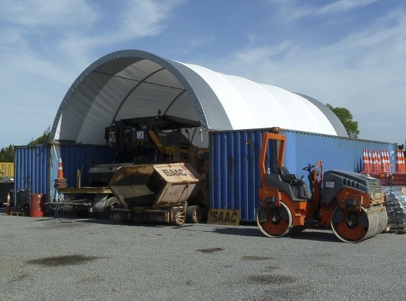 8.0m wide x 12.2m long Siteshelter 11