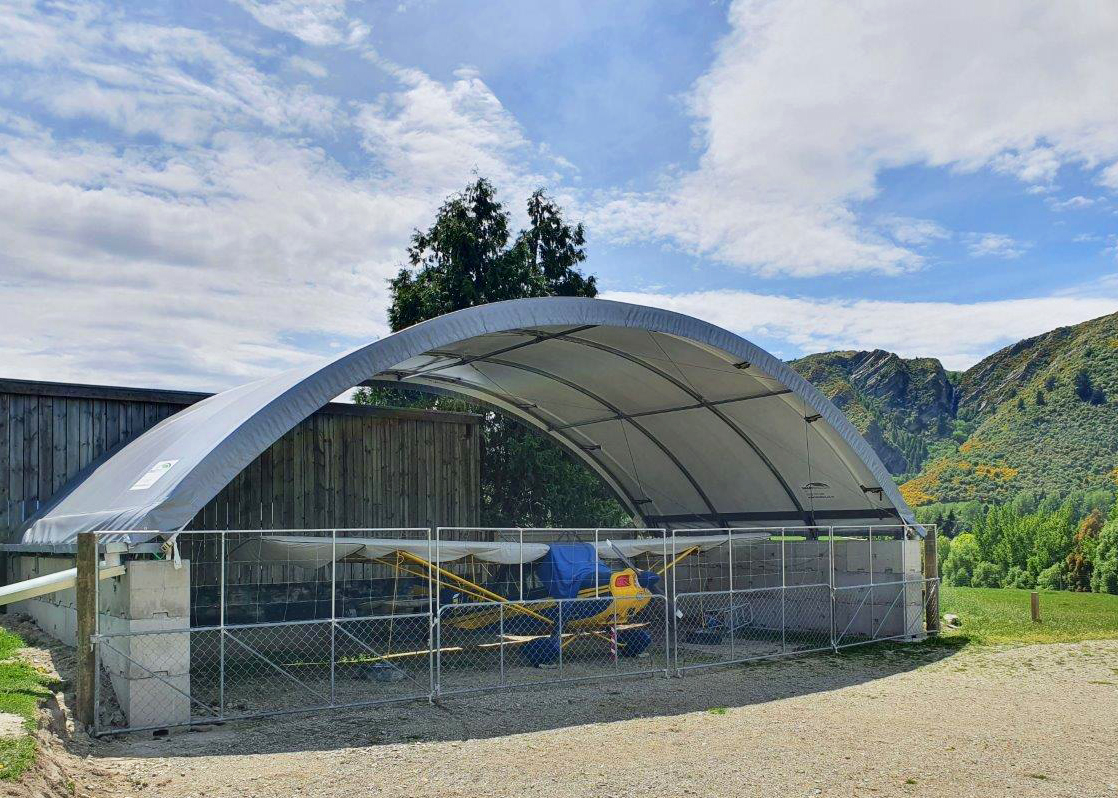 Block Mounted hangar shelter