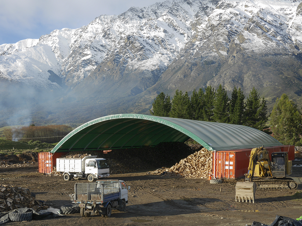 Timber storage shelter