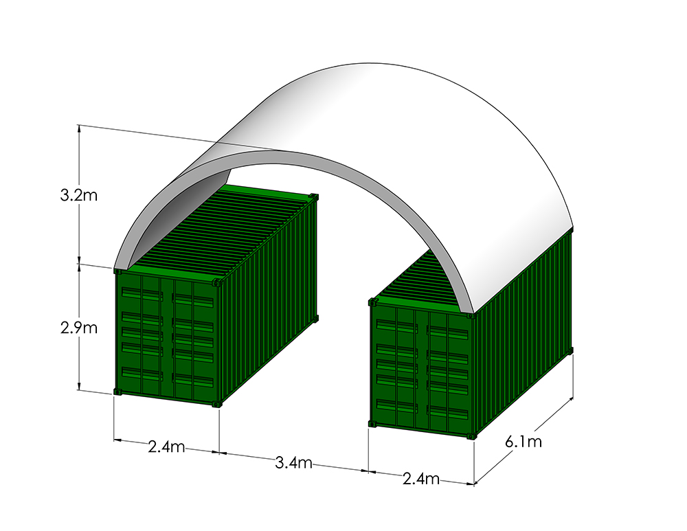 8m wide x 6.1m long