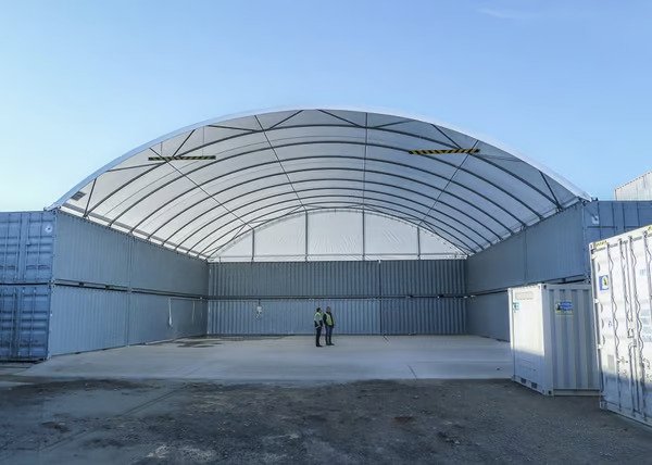 Emergency shelter keeps fire engines under cover3