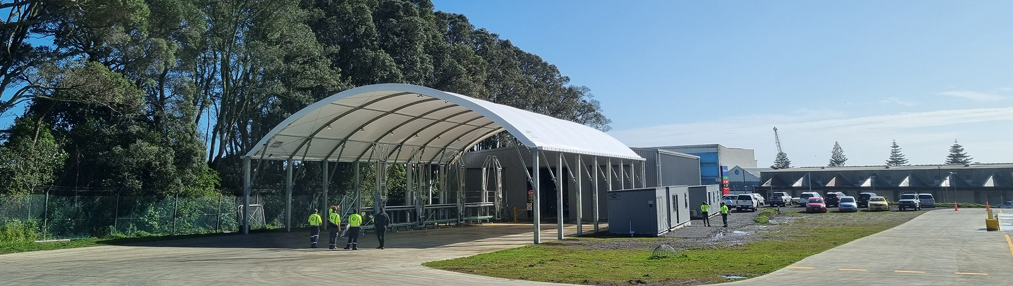 Steel post mounted shelter