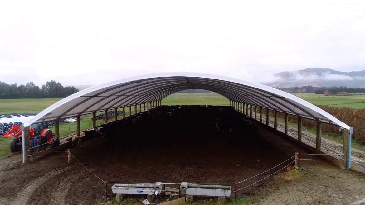 readale farm composting barn video testimonial front on view of smartshelter